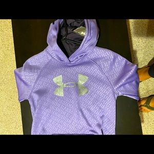 Girls Under Armour Lavender Hoody NWT girls large